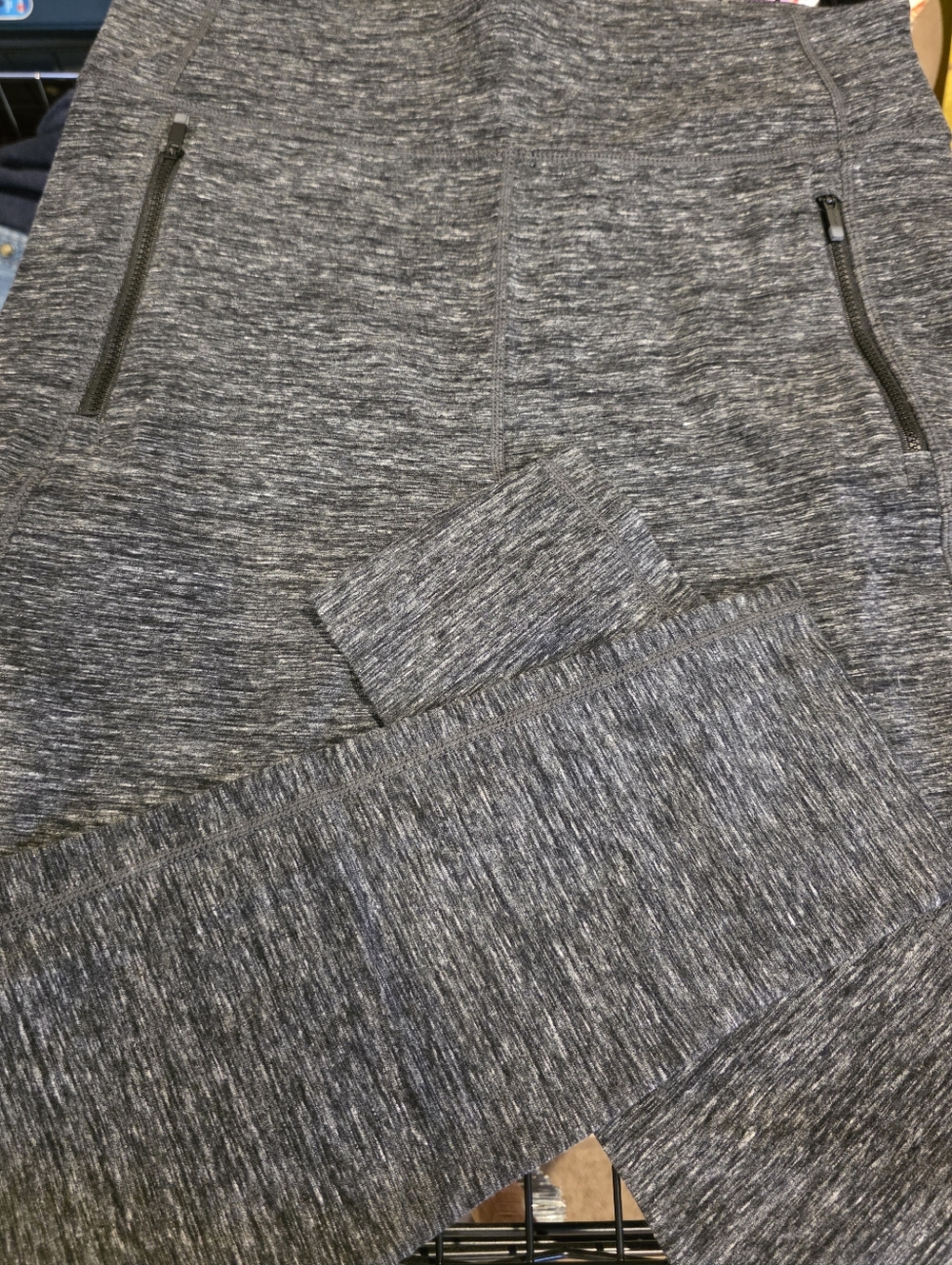 Calvin Klein Dark Heather Gray Logo Leggings